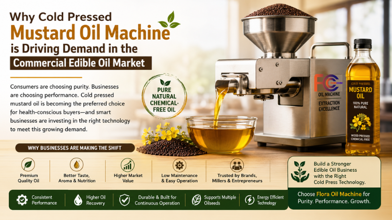 Why Cold Pressed Mustard Oil Machine is Driving Demand in the Commercial Edible Oil Market