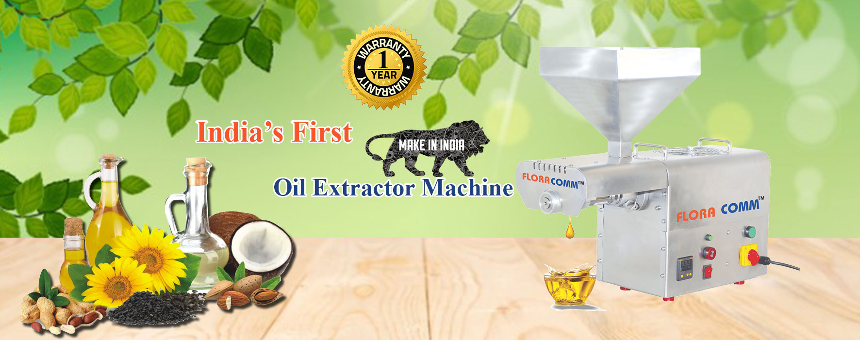 Oil extractor machine manufacturer - Floraoilcomm